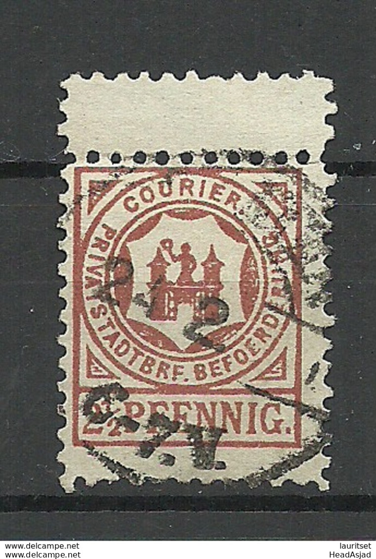 GERMANY O 1890 BREMEN ? Privater Stadtpost Local City Post O With Gutter - Postes Privées & Locales