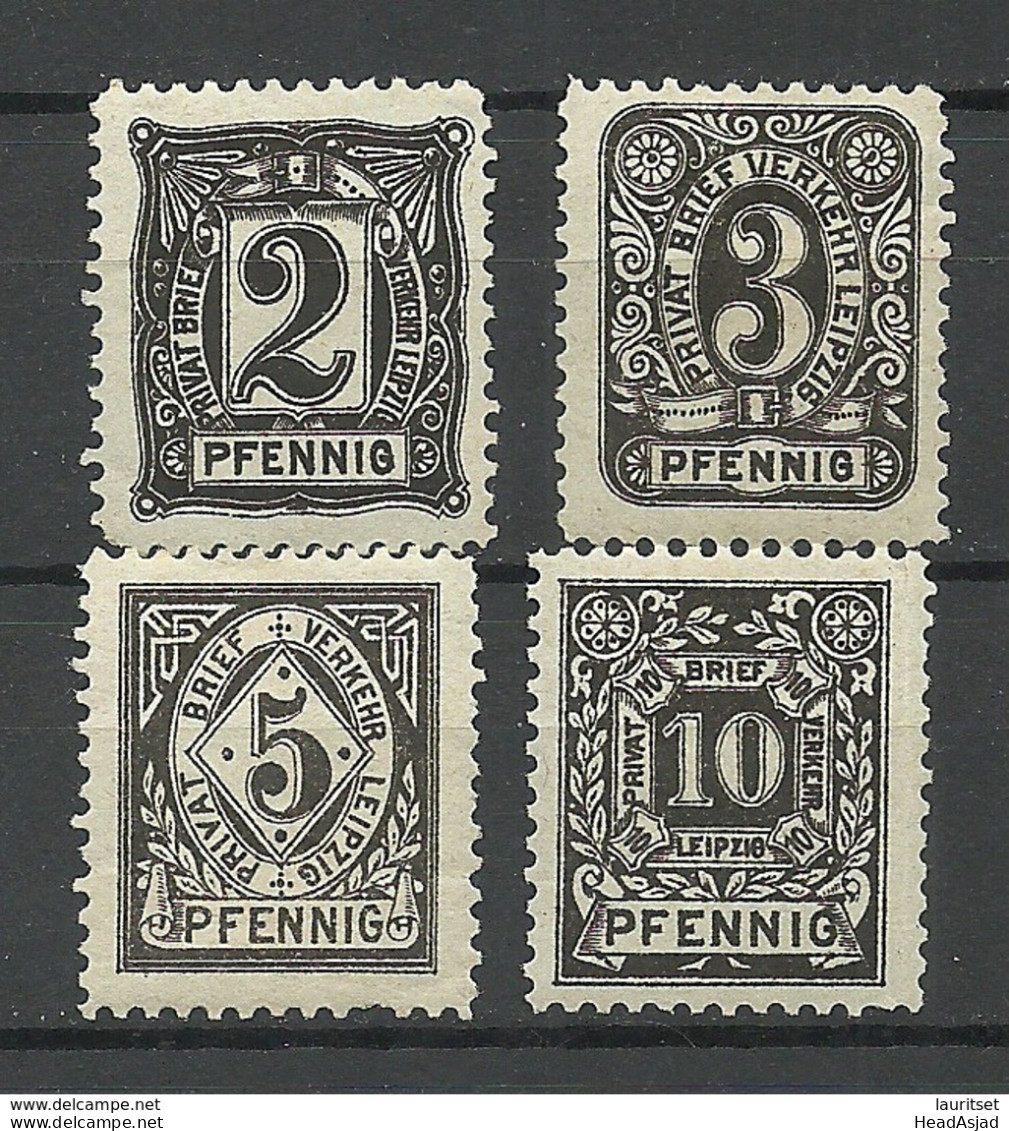 GERMANY O 1890 LEIPZIG Privater Stadtpost Local City Post  MNH/MH - Private & Local Mails