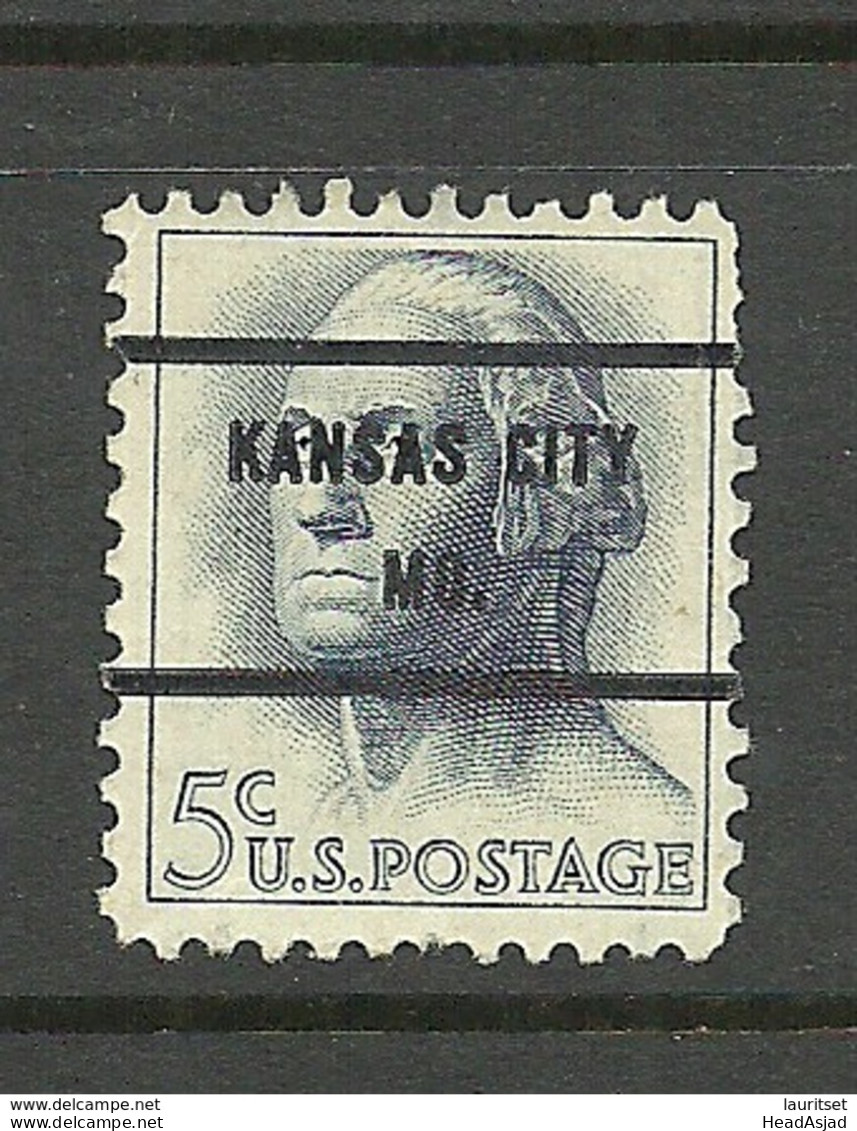 USA 1962/63 Pre-cancel Kansas City Mo. Michel 817 - Prematasellado