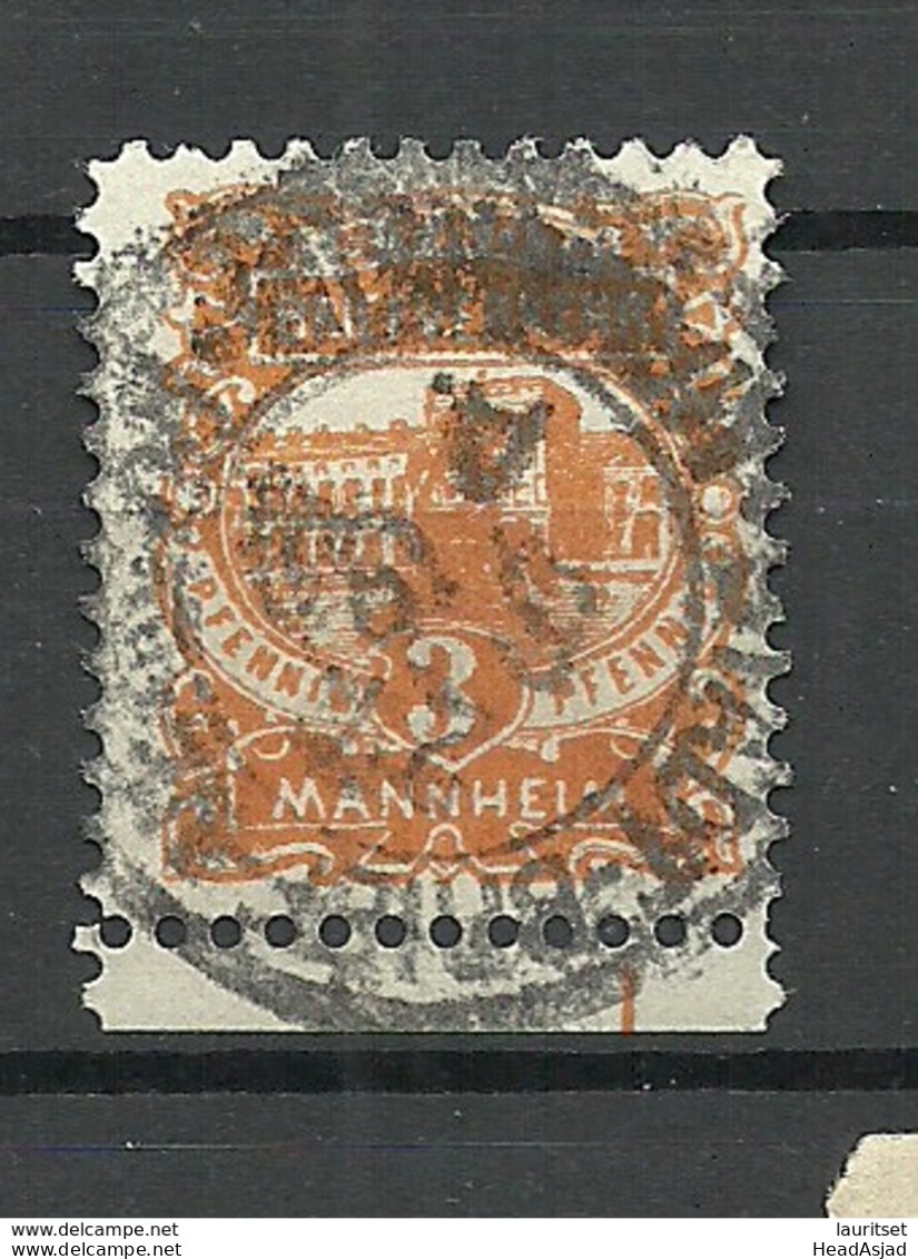 Deutschland Ca 1890 Lokaler Stadtpost MANNHEIM Local City Post O - Private & Local Mails