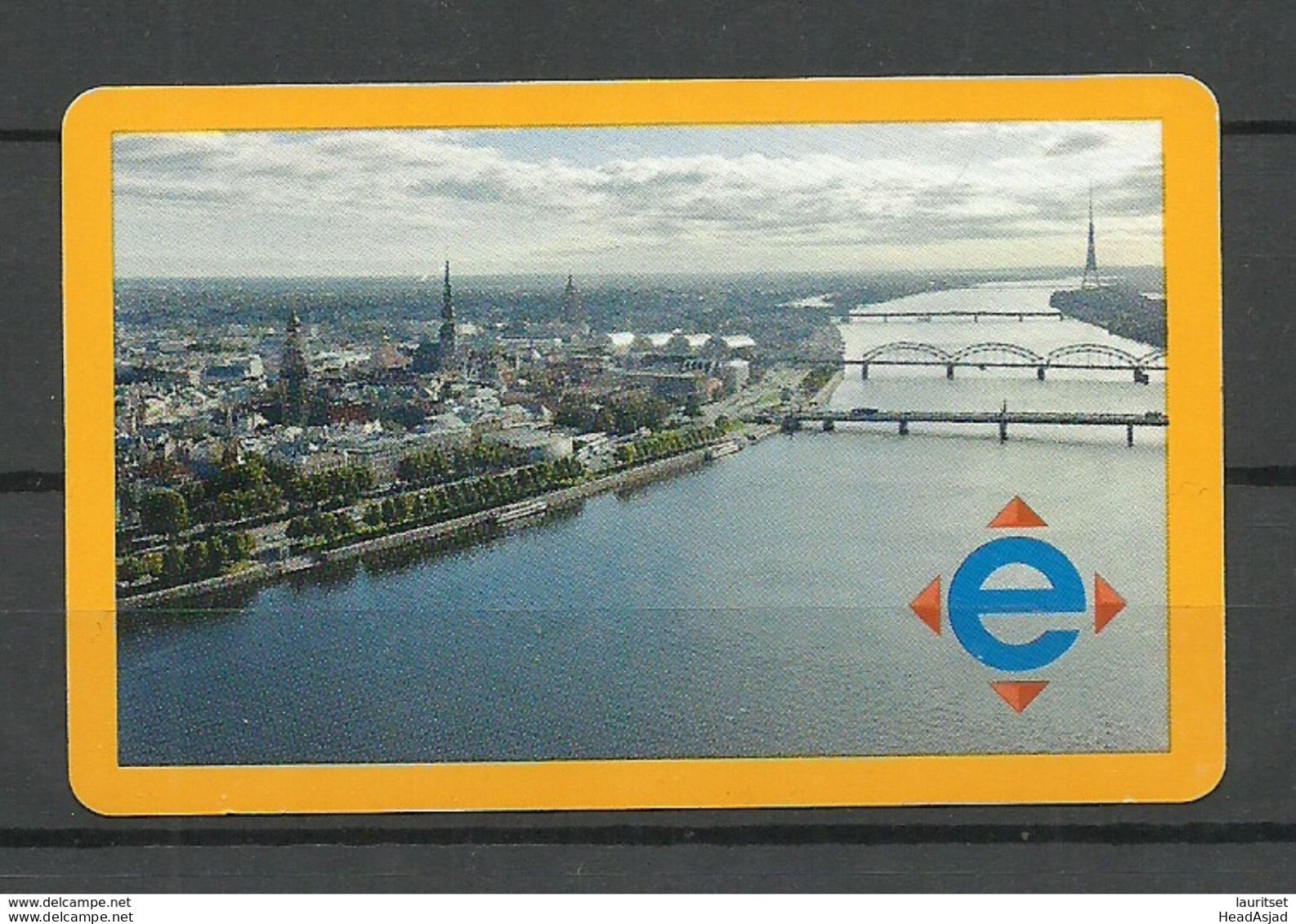 RIGA LATVIA Fahrkarte City Transport Card Ticket - Autres & Non Classés