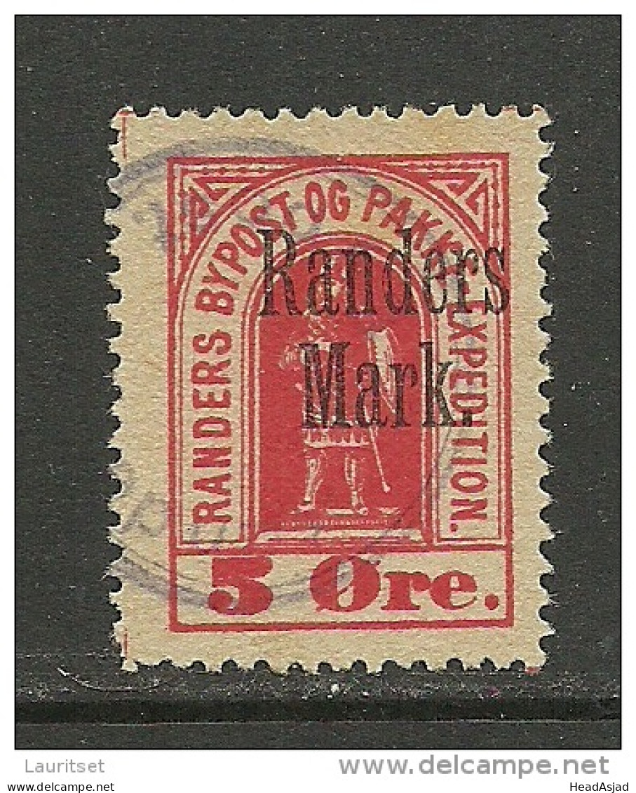 DENMARK D√§nemark RANDERS Lokalpost Local City Post OPT "Randers Mark" O - Local Post Stamps