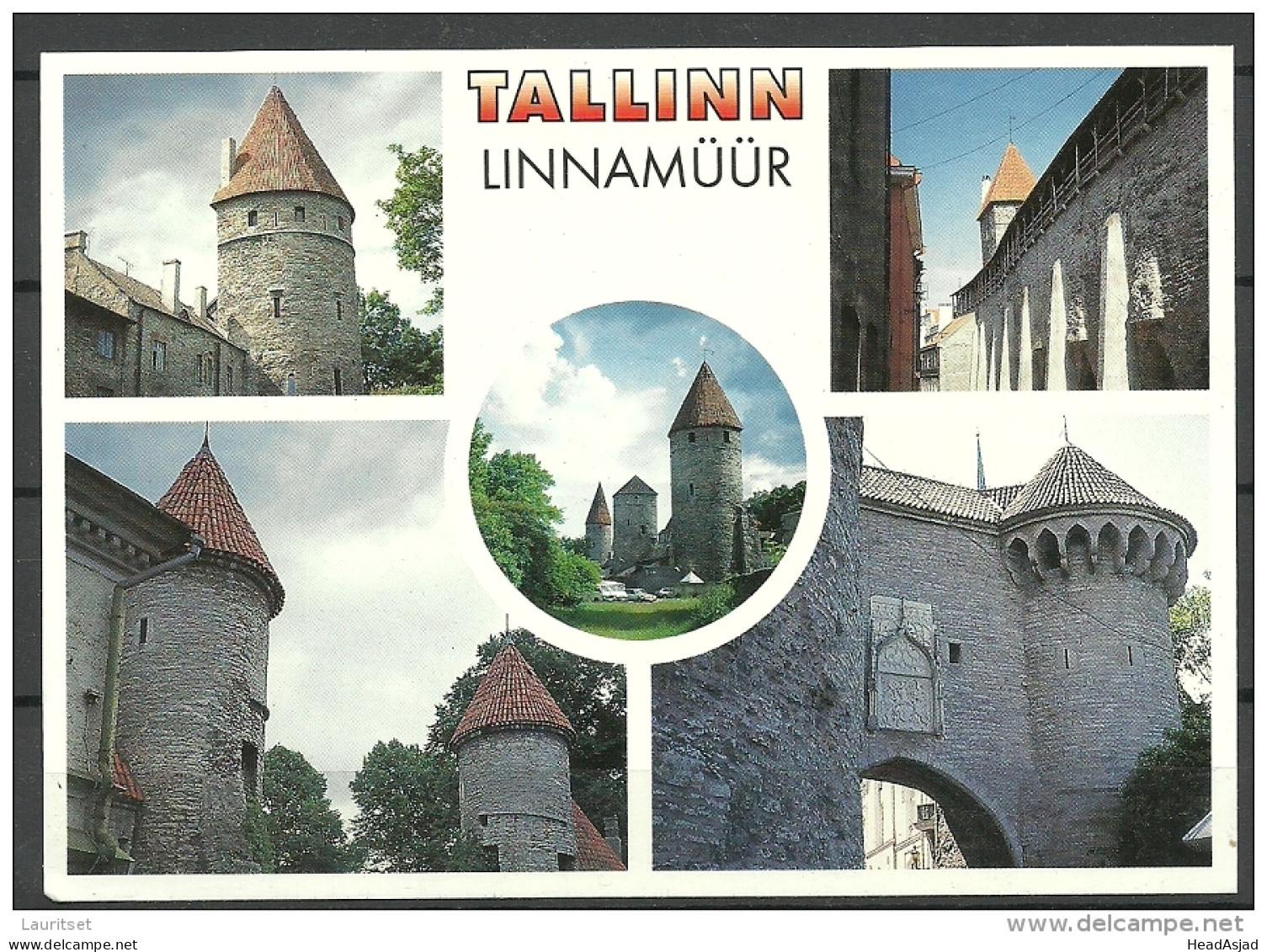 Estland Estonia Estonie 1990ies Ansichtskarte Stadtmauer Tallinn Reval City Wall Unused/sauber - Estonie