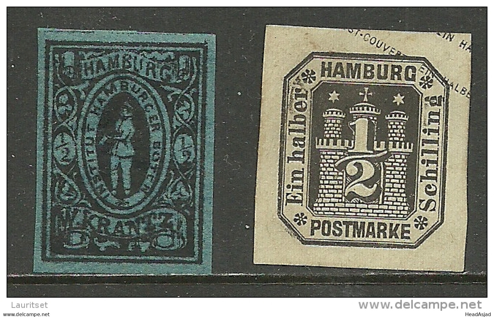 GERMANY PRIVATPOST Local City Post Hamburg Institut Hamburger Boten W. KRANTZ Etc - Private & Local Mails