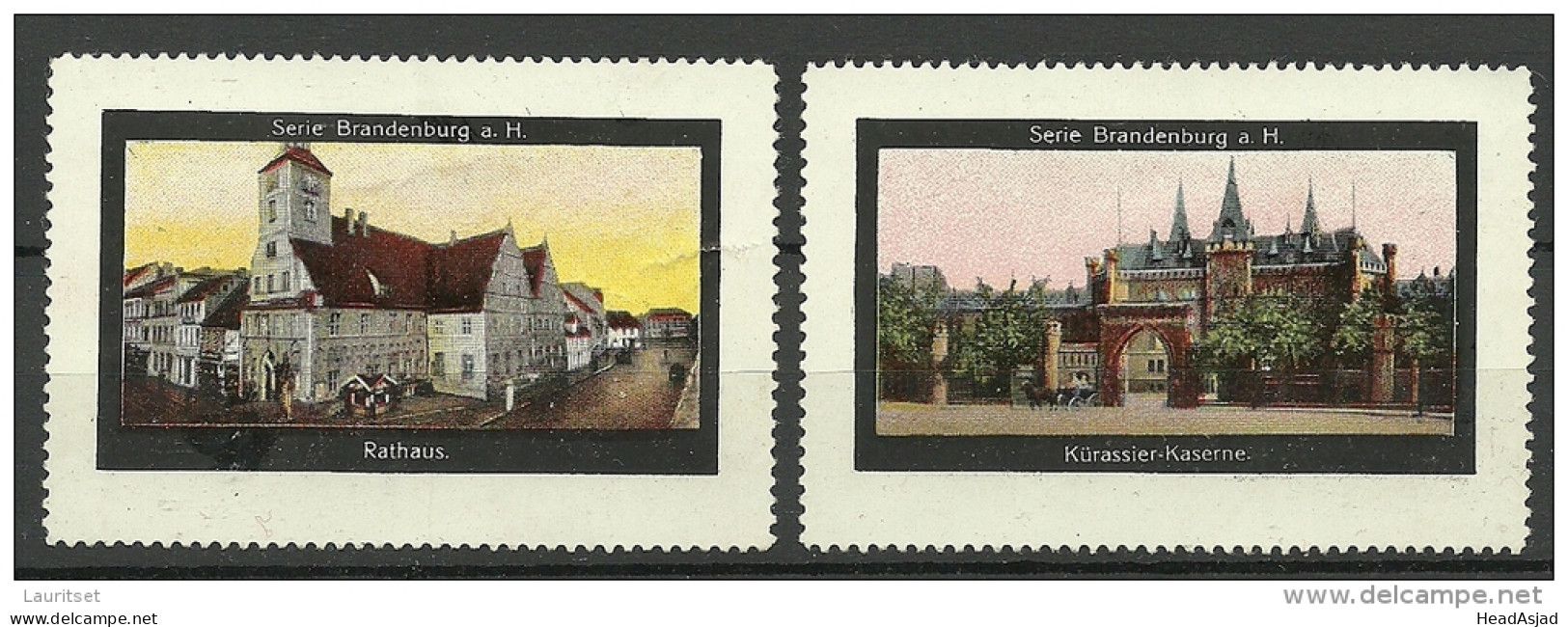 GERMANY Vignetten Poster Stamps Arhitektur Cinderellas City Views BRANDENBURG - Erinnophilie