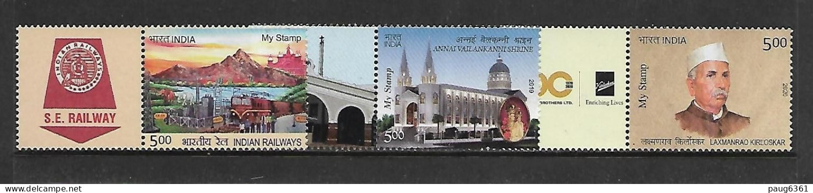 INDE 2019/2020 MY STAMP-TRAINS YVERT N° NEUF MNH** - Eisenbahnen