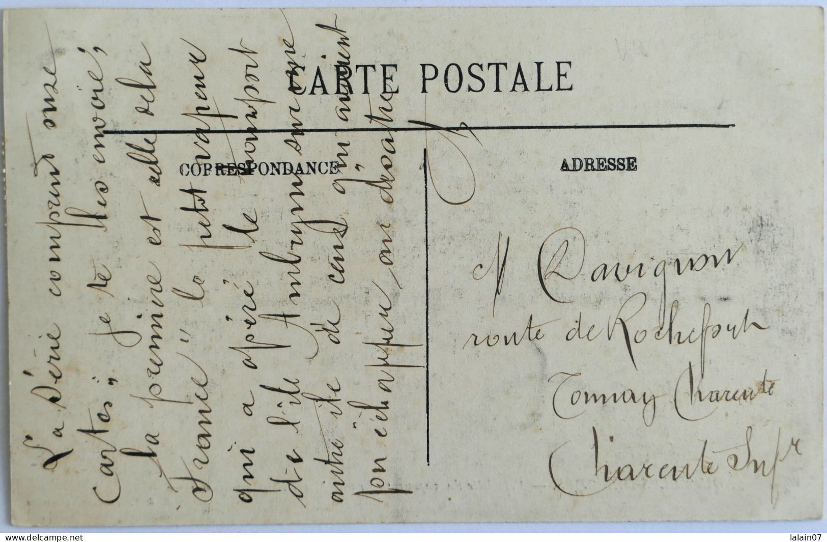 C. P. A. : Vanuatu  NOUVELLES HEBRIDES : Pétrolette Vapeur " LA FRANCE" Amenant Quelques Rescapés, Ile D'AMBRYN, En 1914 - Vanuatu