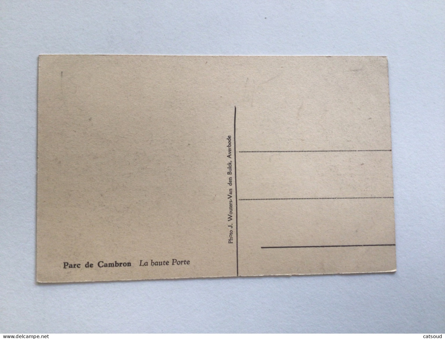 Carte Postale Ancienne Parc De Cambron La Haute Porte - Brugelette
