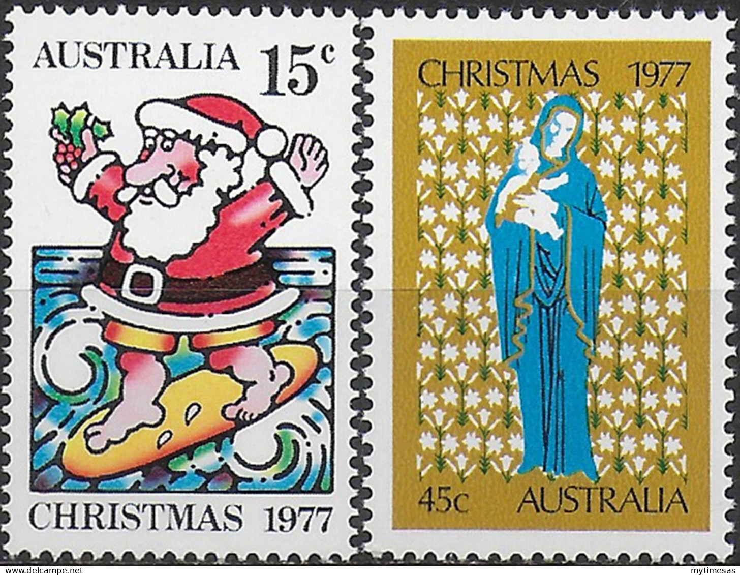 1977 Australia Christmas 2v. MNH SG. N. 655/56 - Autres & Non Classés