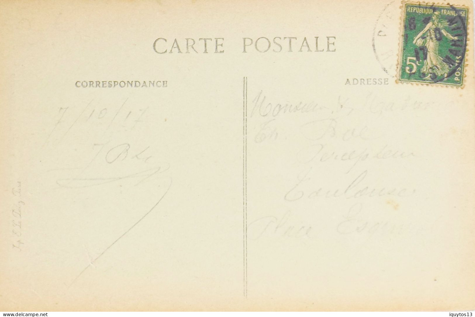 CPA. [75] > PARIS > N° 4078 - Quai Aux Fleurs - (IVe Arrt.) - 1917 - TBE - Arrondissement: 04