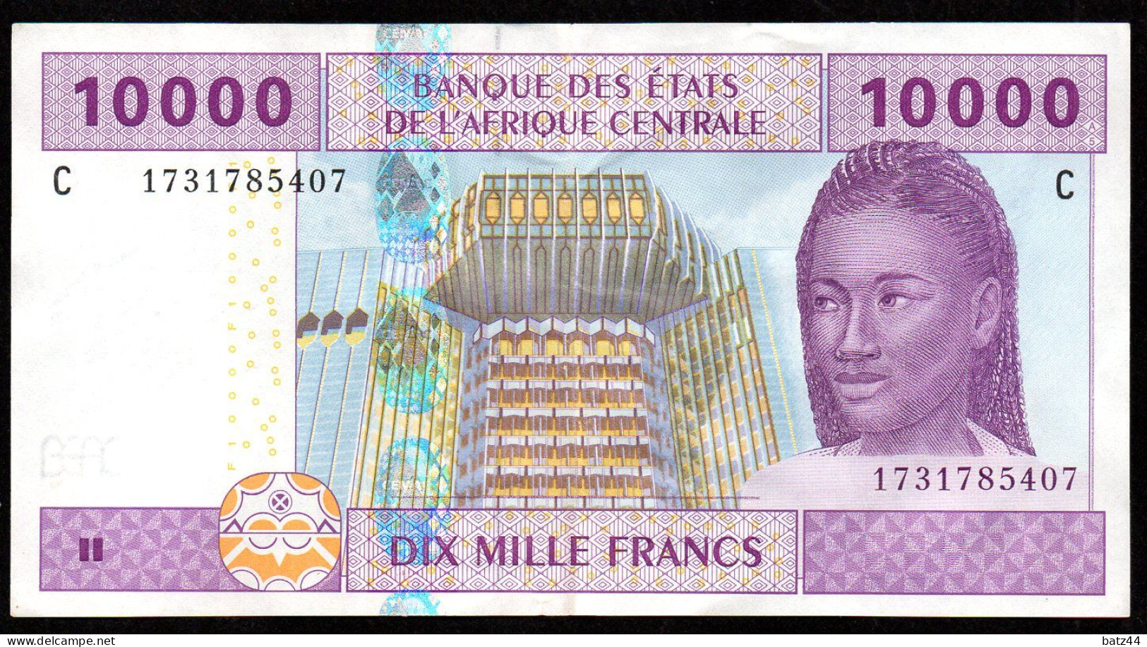 Billet Bank Note 10000 CFA XAF Banque Des Etats De L'Afrique Centrale 2002 - Autres - Afrique