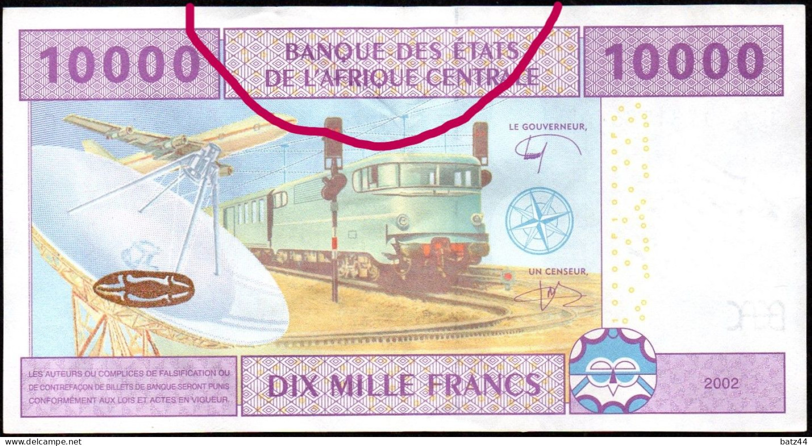 Billet Bank Note 10000 CFA XAF Banque Des Etats De L'Afrique Centrale 2002 - Other - Africa