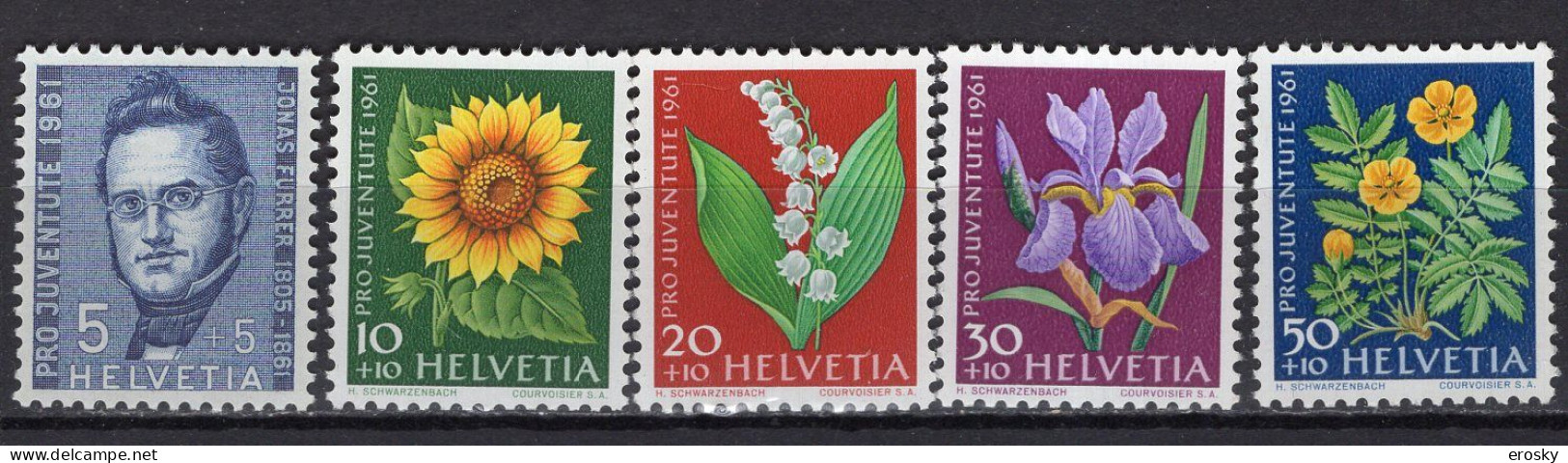 T3731 - SUISSE SWITZERLAND Yv N°684/88 ** Pro Juventute - Unused Stamps