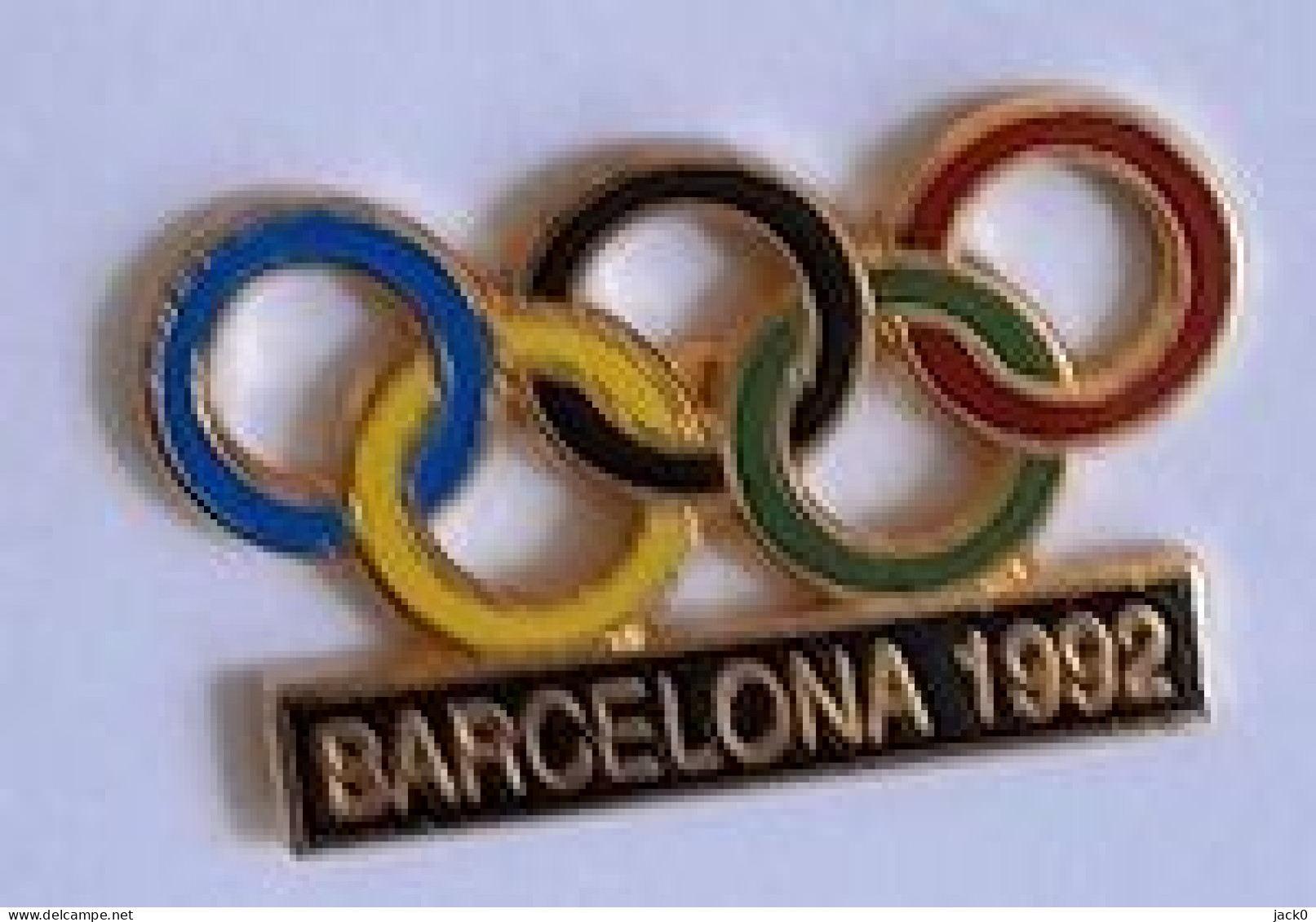 Pin' S  Doré  Sports  Anneaux  Jeux  Olympiques  BARCELONA  1992 - Olympische Spiele