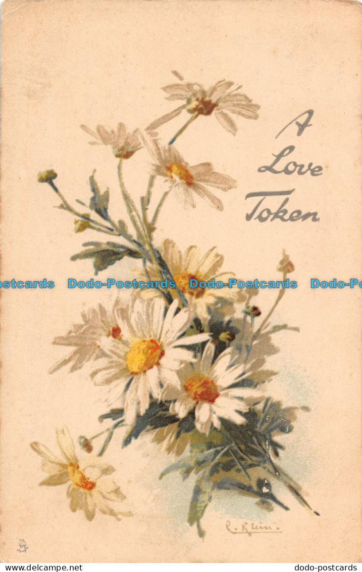 R097634 Greetings. A Love Token. Flowers. Tuck - World