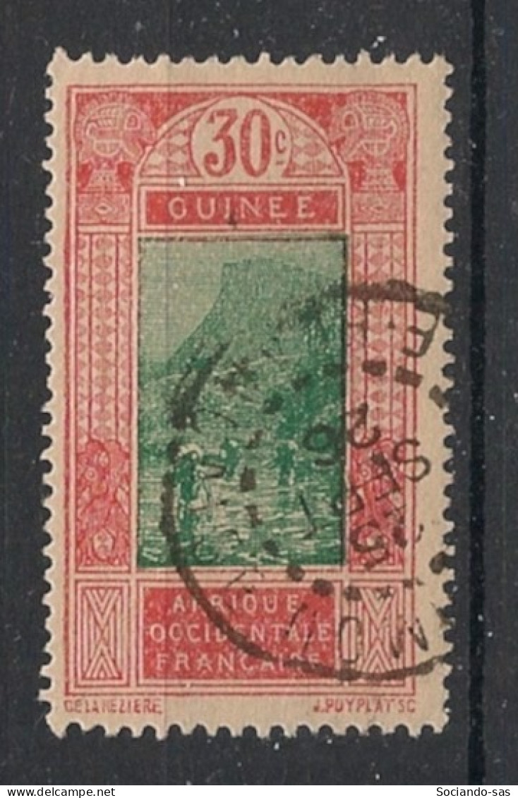 GUINEE - 1922-26 - N°YT. 91 - Gué à Kitim 30c Rouge-brique Et Vert - Oblitéré / Used - Usati