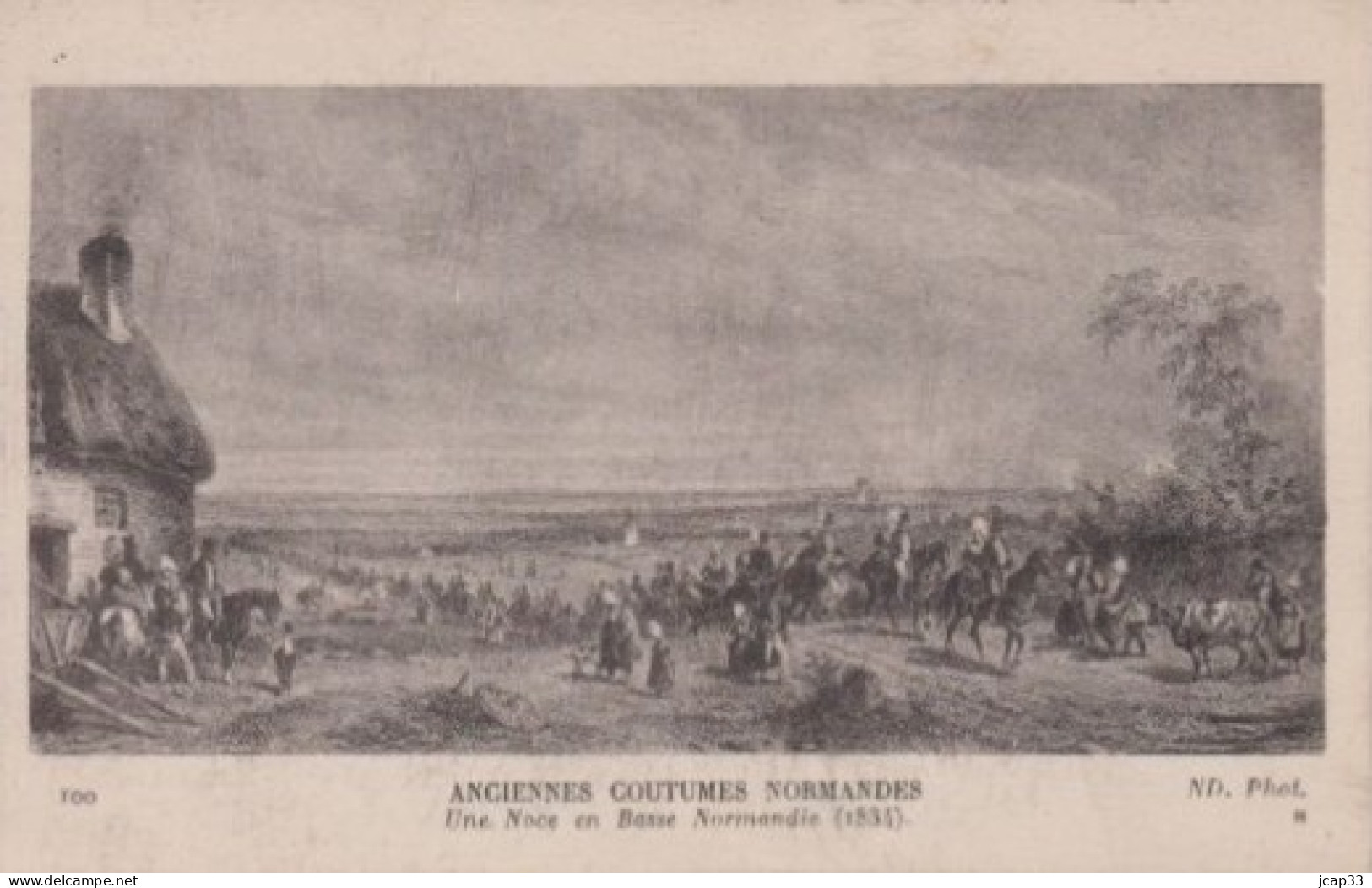 ANCIENNES COUTUMES NORMANDES  -  Une Noce En Basse Normandie  (1834)  - - Basse-Normandie
