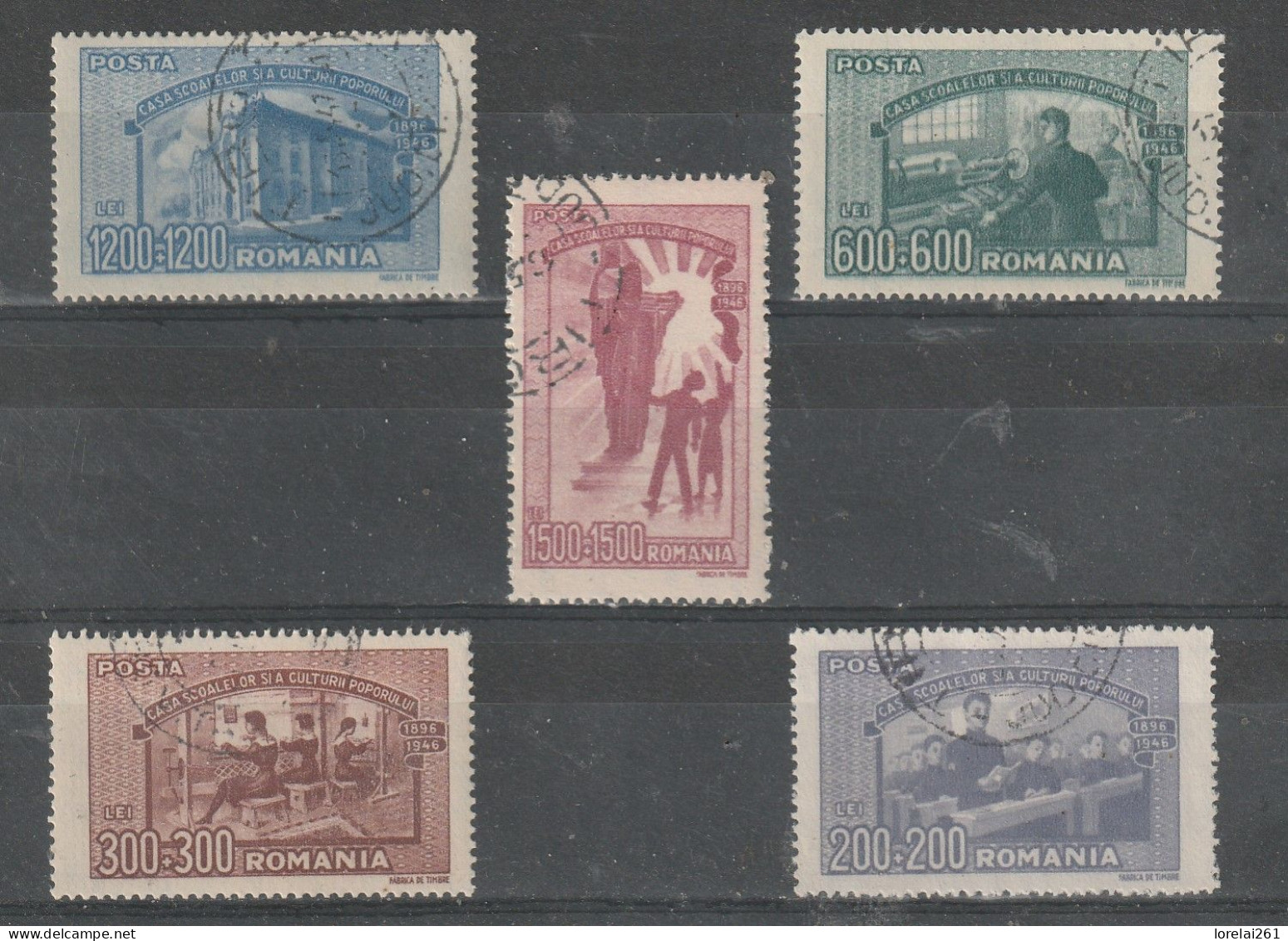 1947 - L Education Populaire Mi No 1042/1046 - Used Stamps