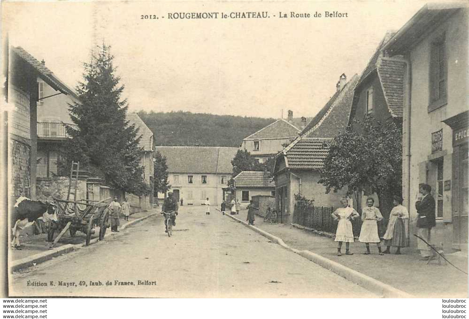 90 ROUGEMONT LE CHATEAU LA ROUTE DE BELFORT - Rougemont-le-Château