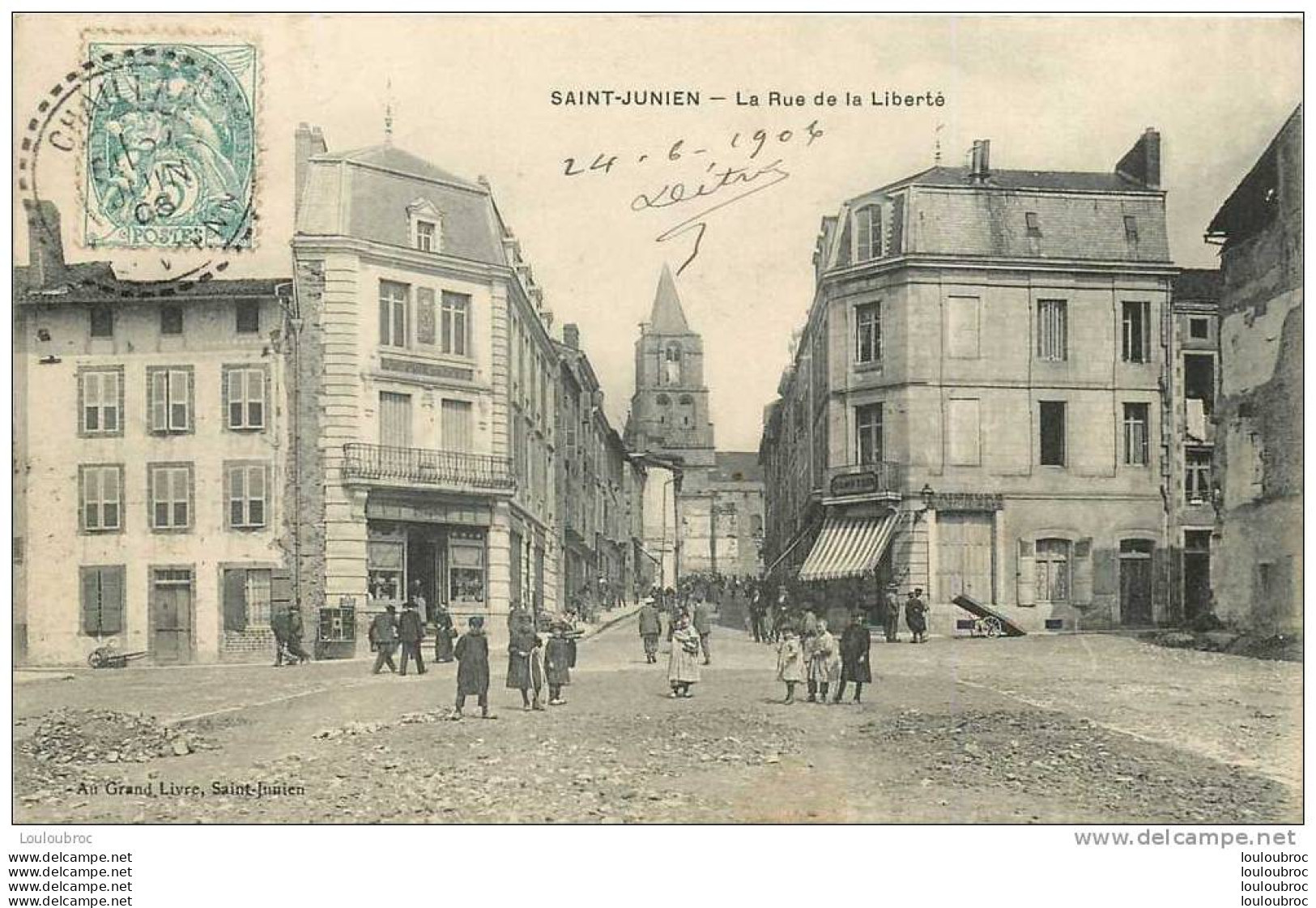 87 SAINT JUNIEN LA RUE DE LA LIBERTE - Saint Junien