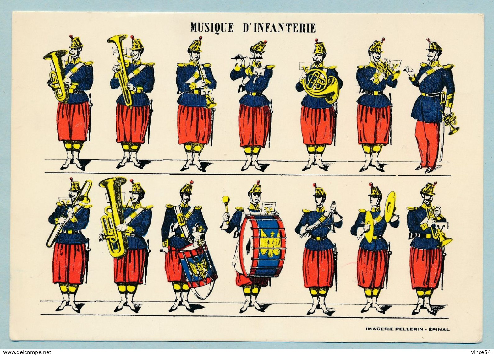 Musique D'Infanterie - Imagerie Pellerin - Epinal - Uniformen