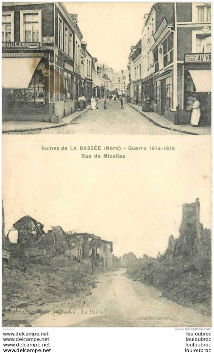 59 LA BASSEE LES RUINES  RUE DE MIZELLES - Other & Unclassified