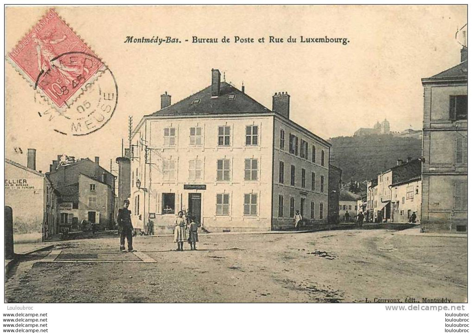 55 MONTMEDY BAS BUREAU DE POSTE ET RUE DU LUXEMBOURG - Montmedy