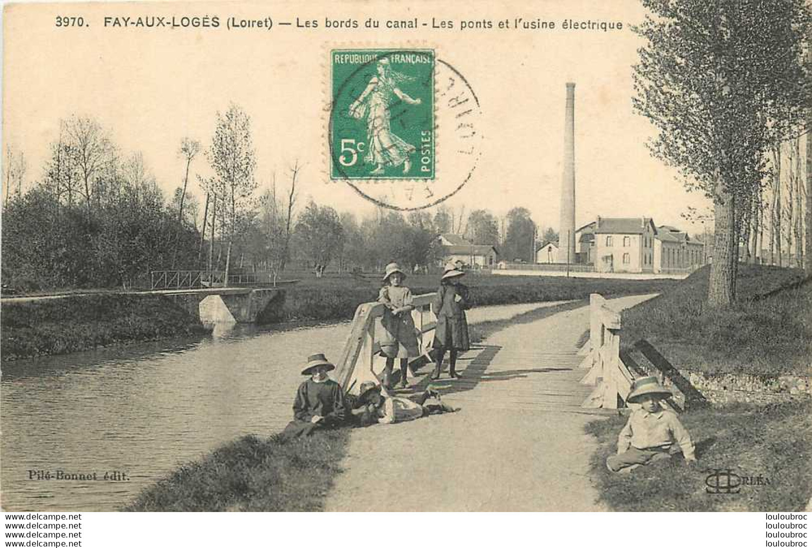 45 FAY AUX LOGES LES BORDS DU CANAL LES PONTS DE L'USINE ELECTRIQUE - Autres & Non Classés