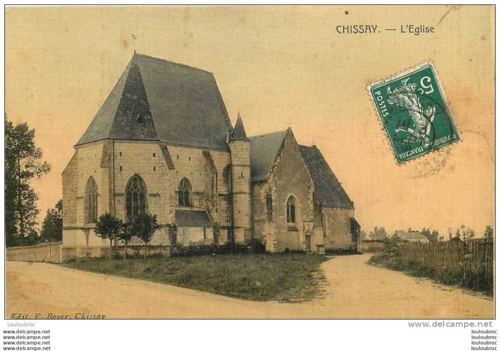 45 CHISSAY L'EGLISE COULEUR TOILEE - Autres & Non Classés