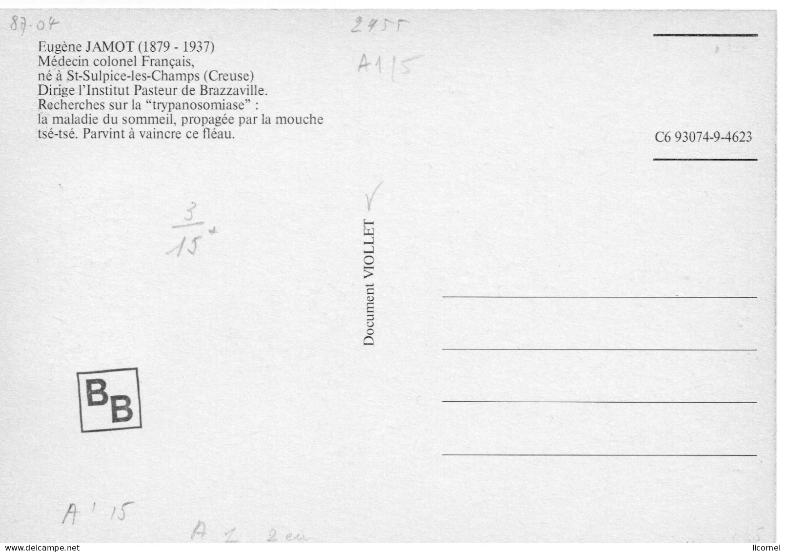 Carte  Maxi  1987 Premier Jour / EUGENE JAMOT - 1980-1989