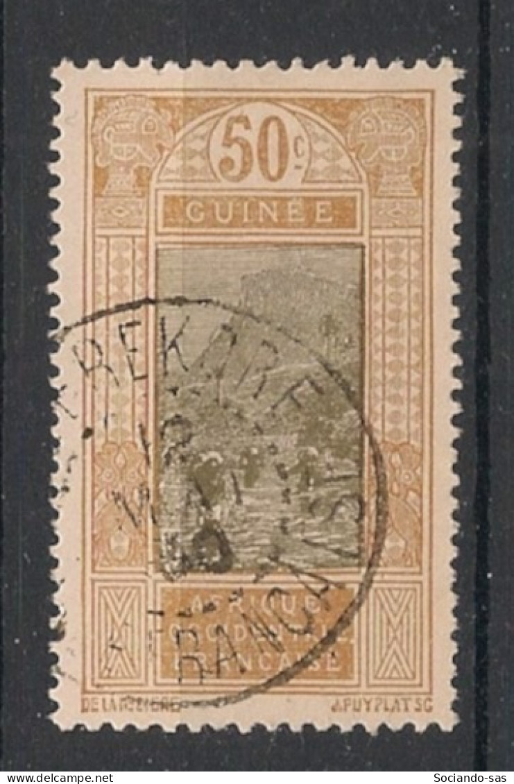 GUINEE - 1922-26 - N°YT. 93 - Gué à Kitim 50c Bistre - Oblitéré / Used - Oblitérés