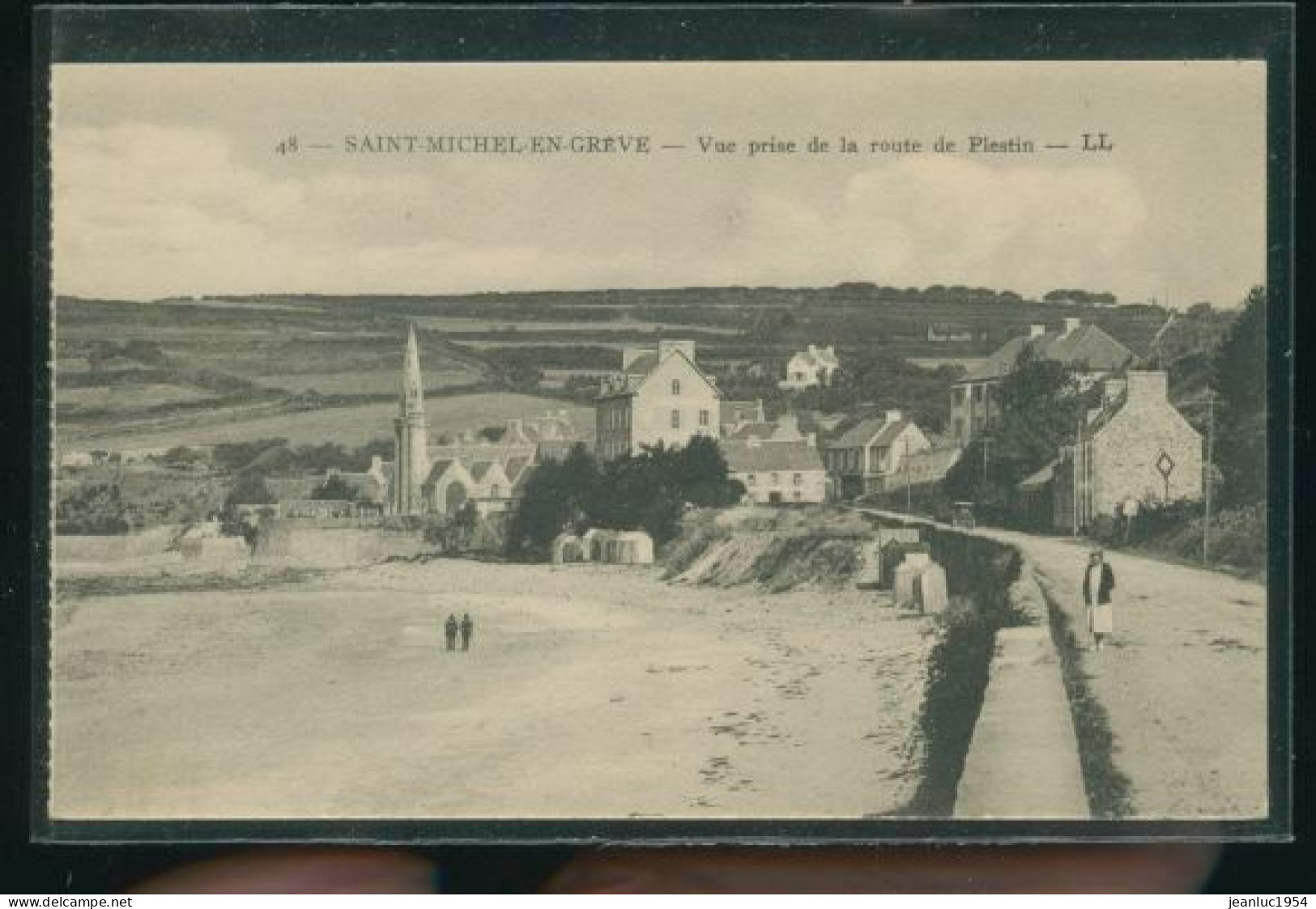 SAINT MICHEL EN GREVE VUE                                          ( MES PHOTOS NE SONT PAS JAUNES ) - Saint-Michel-en-Grève