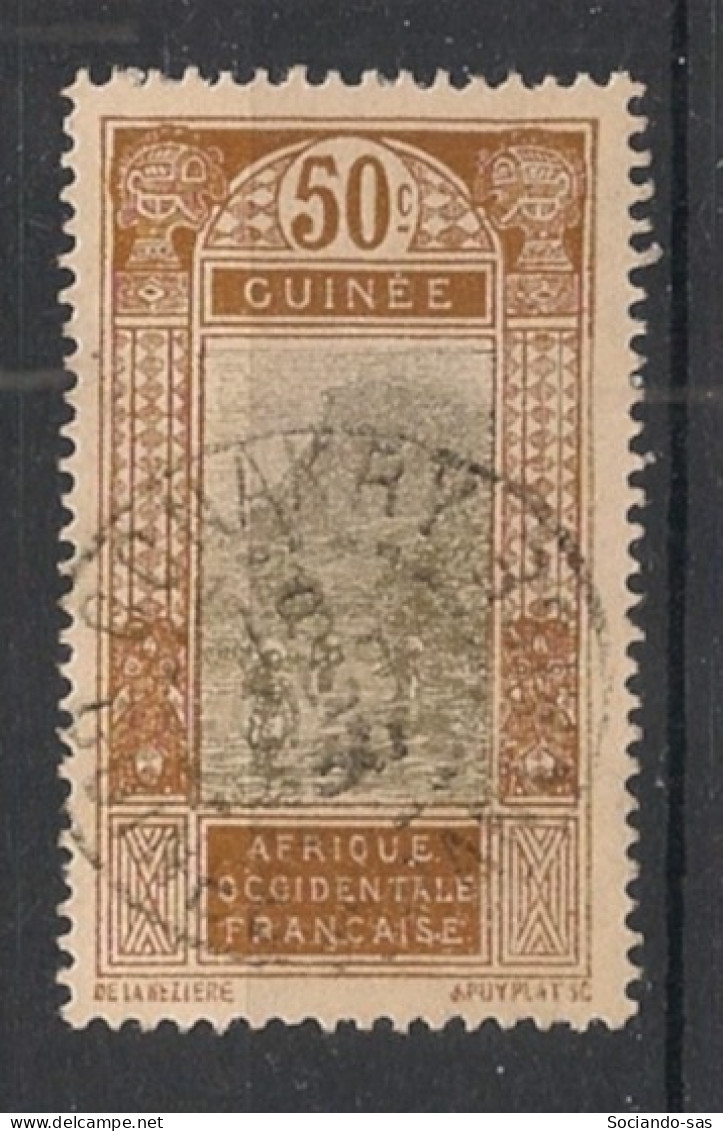 GUINEE - 1922-26 - N°YT. 93 - Gué à Kitim 50c Bistre - Oblitéré / Used - Oblitérés