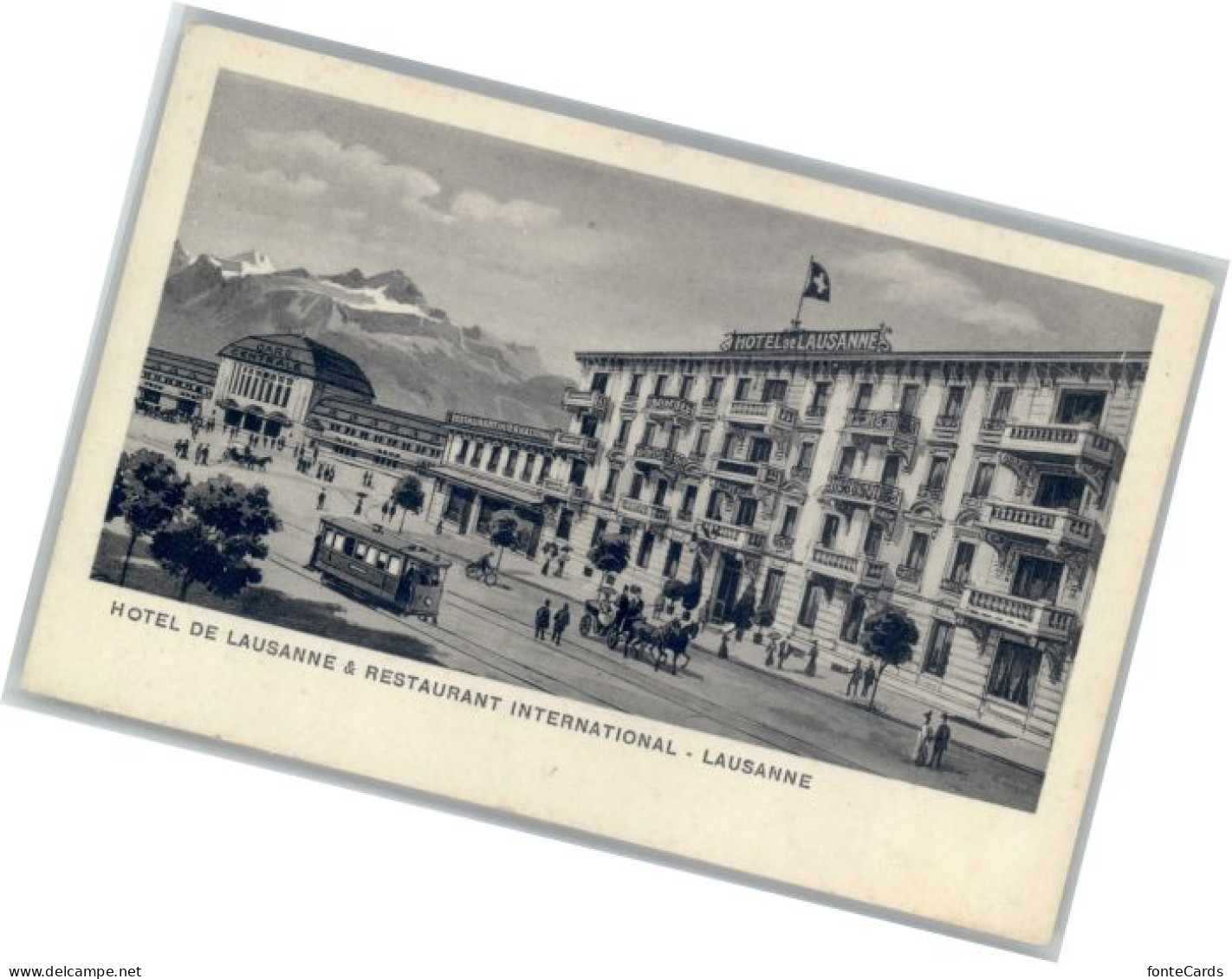 10849774 Lausanne VD Lausanne Hotel Restaurant International Tram Kutsche * Laus - Other & Unclassified