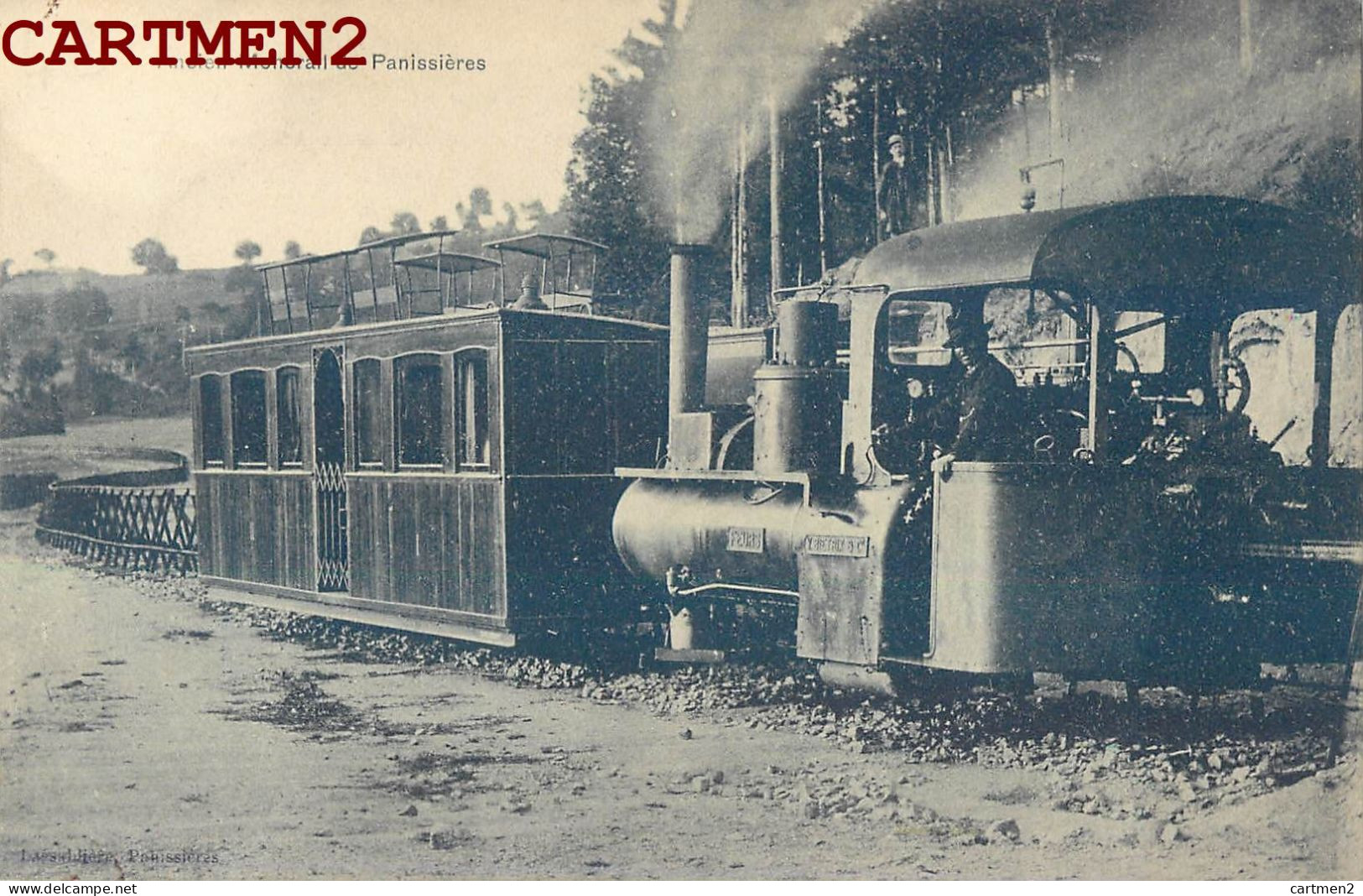 PANISSIERES ANCIEN MONORAIL CHEMIN DE FER GROS PLAN LOCOMOTIVE GARE STATION 42 LOIRE - Autres & Non Classés