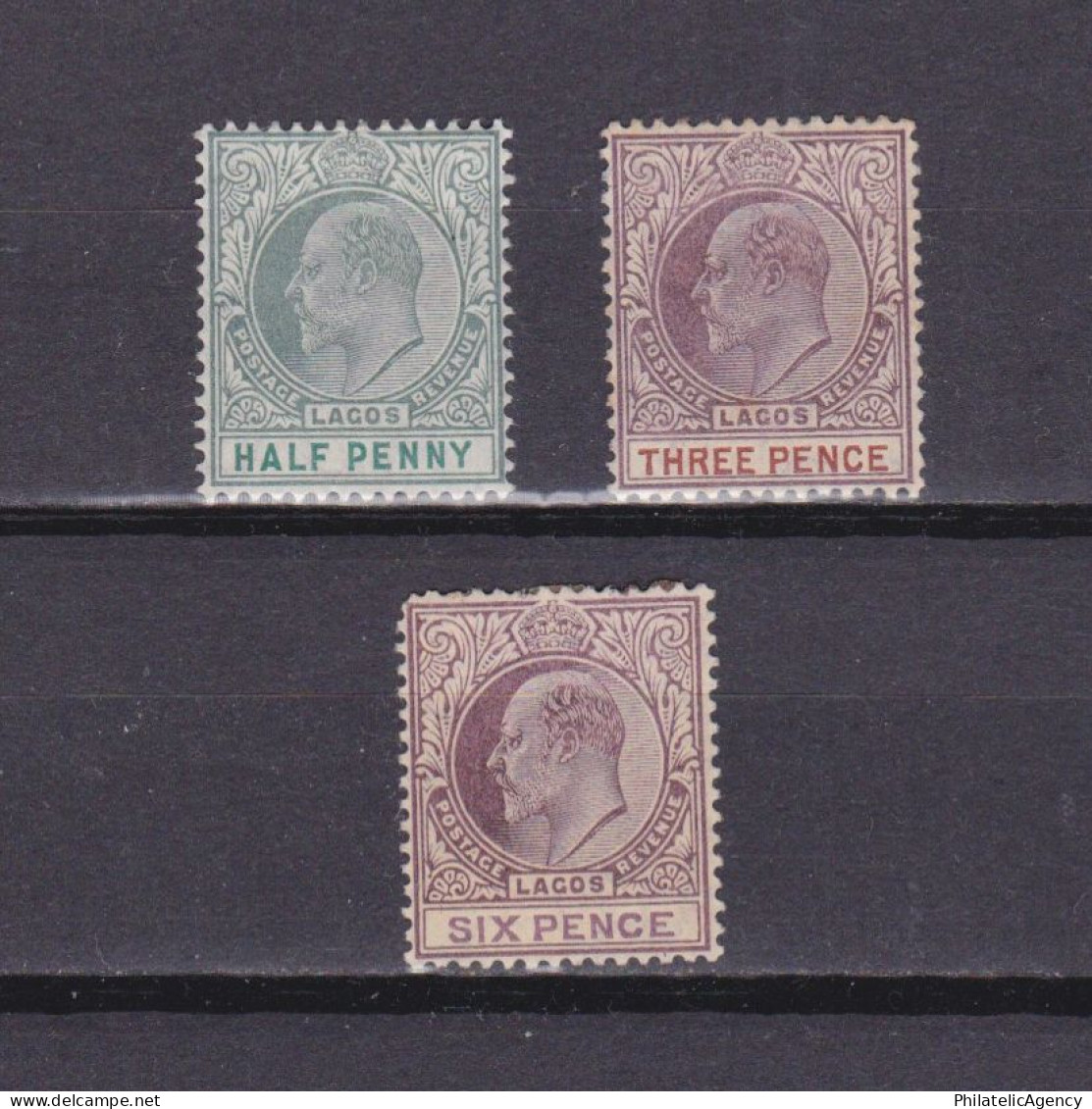 LAGOS 1904, SG #54-59, CV £20, Part Set, Wmk Mult Crown CA, MH - Nigeria (...-1960)