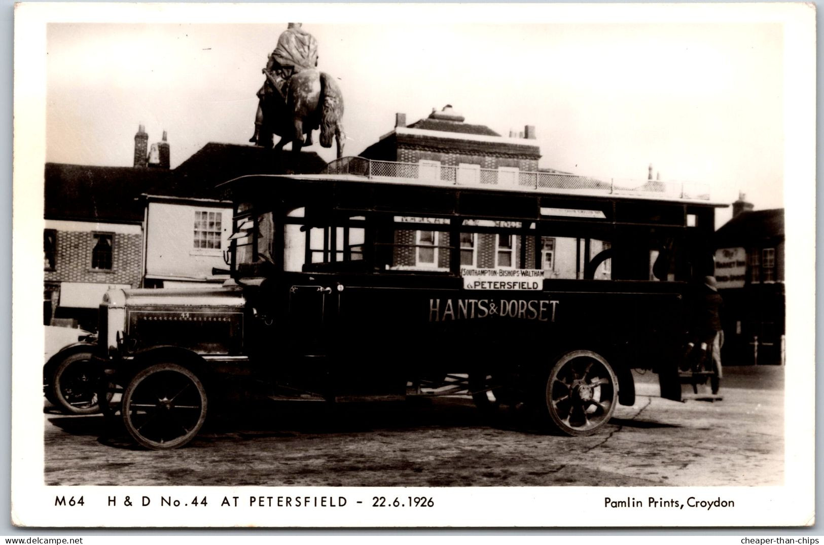 H & D No. 44 At Petersfield - 22.6.1926. - Pamlin M 64 - Bus & Autocars