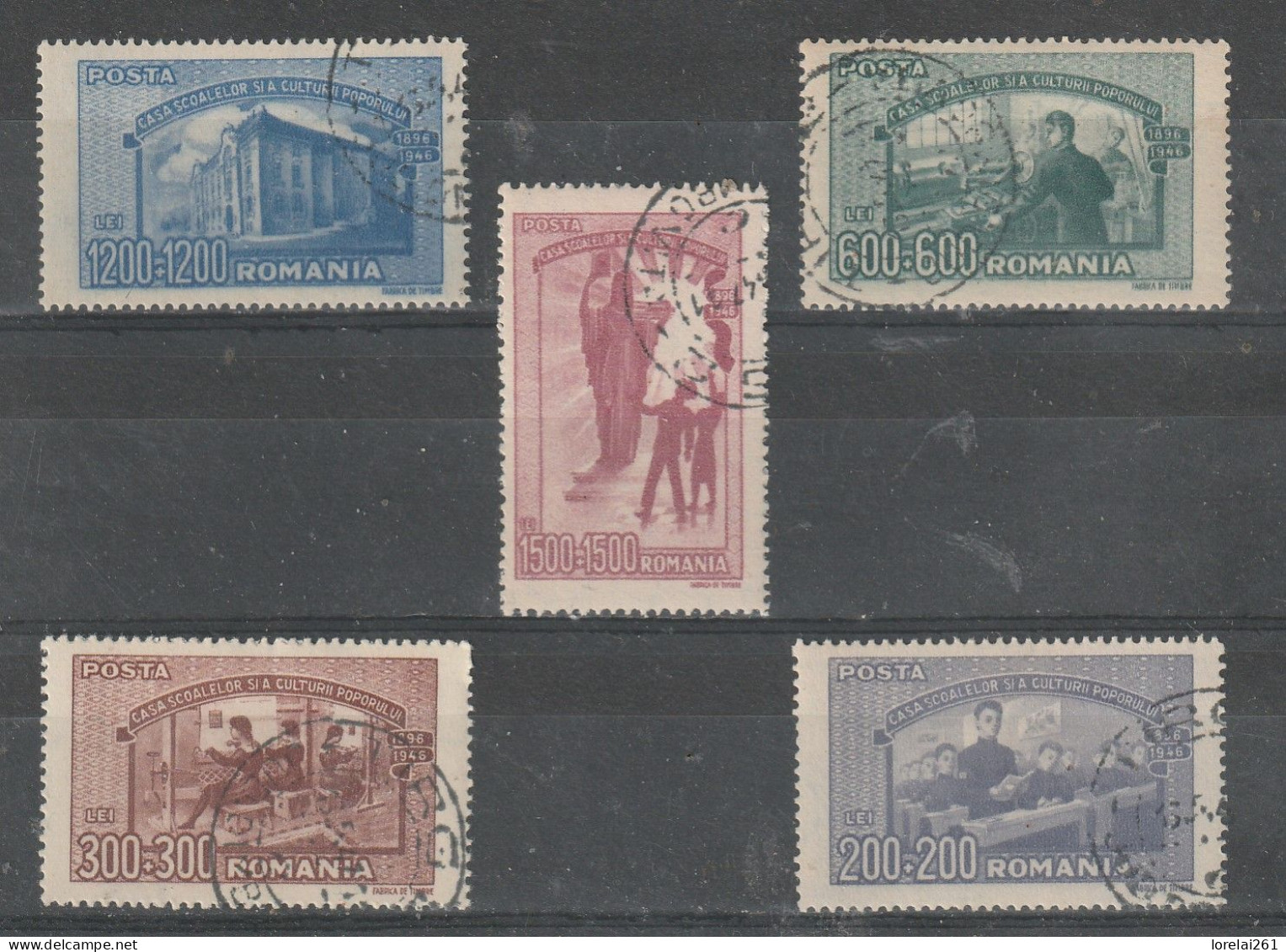 1947 - L Education Populaire Mi No 1042/1046 - Gebraucht