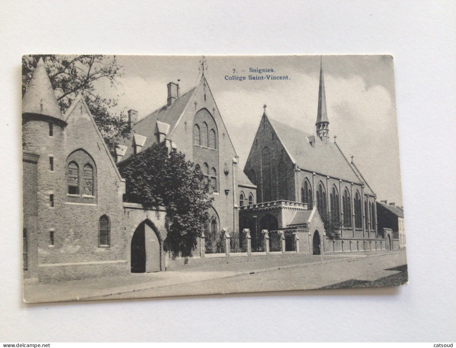 Carte Postale Ancienne (1914) Soignies Collège Saint-Vincent - Soignies