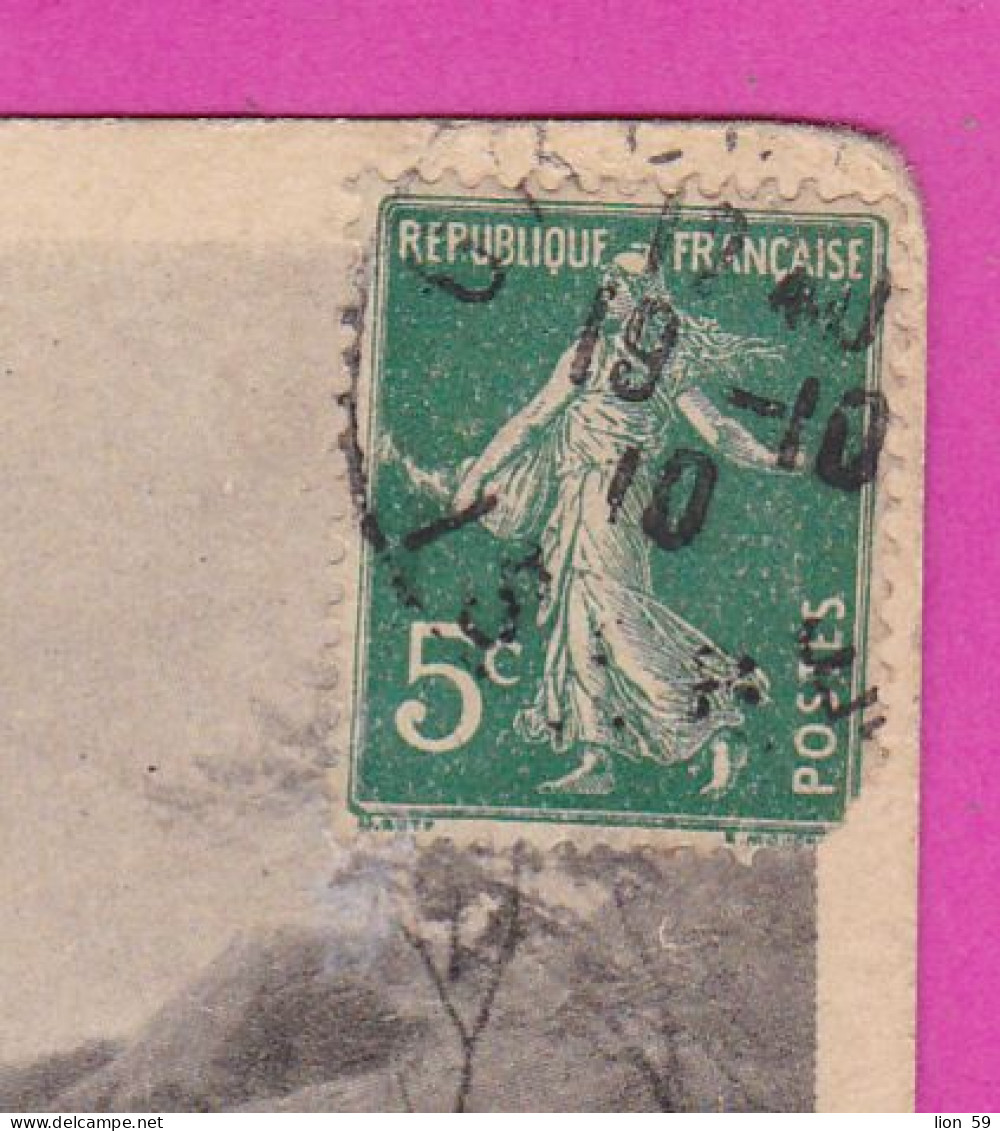 294258 / France - S. J. BARNES , Pinx Photogravure PC 1910 Grenoble USED 5 C. Semeuse , G.M.B. FEC Series 6158 - Covers & Documents