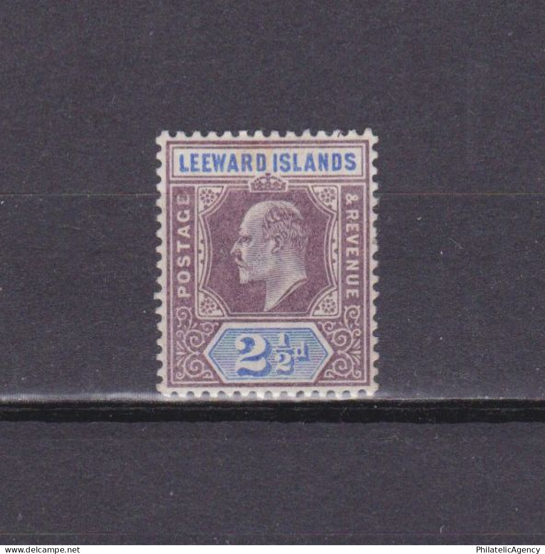 LEEWARD ISLANDS 1902, SG #23, Wmk Crown CA, MH - Leeward  Islands