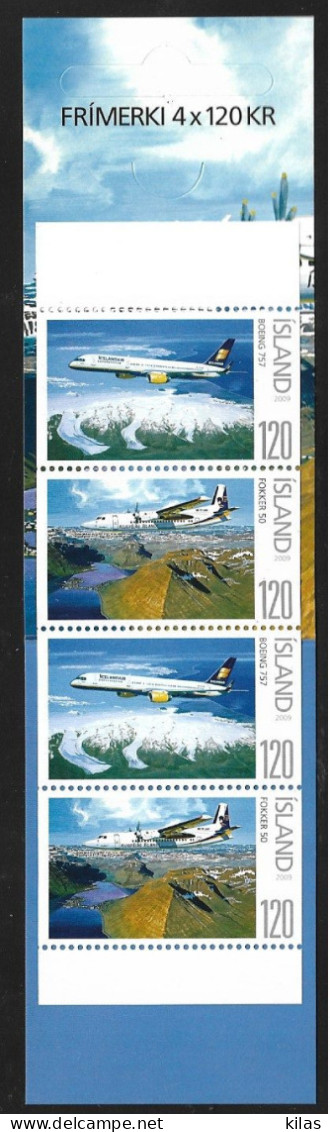 ICELAND 2009 PLANES Booklet   MNH - Carnets