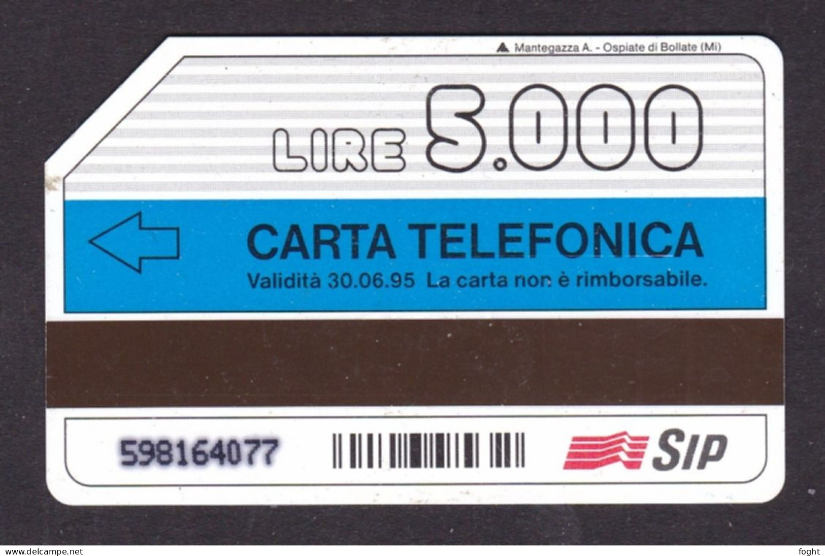 1993 Italy, Phonecard ›Iritel - 176,5000 Lire,C & C 2318 Golden Italia 276 - Öff. Themen-TK