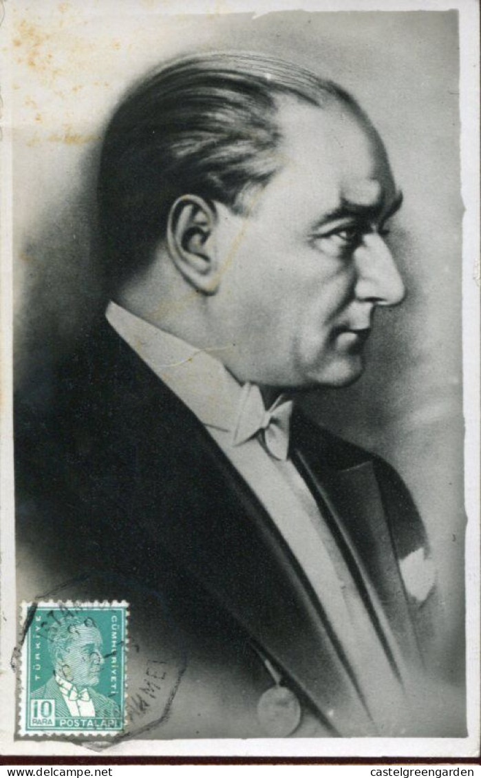 X0622 Turkiye, Maximum 1938 The President  Mustafa Kemal Pascha (Ataturk)    Yvert 804 - Cartoline Maximum