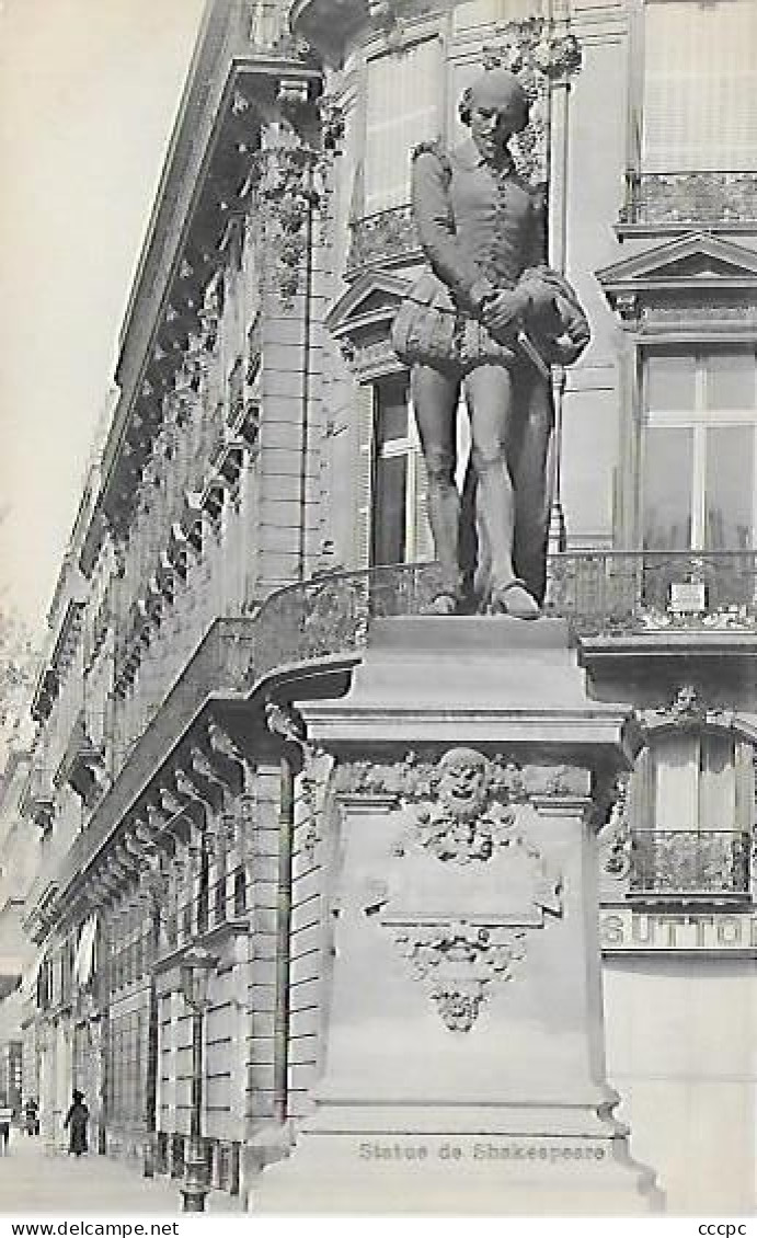 CPA Paris Statue De Shakespeare - Arrondissement: 08