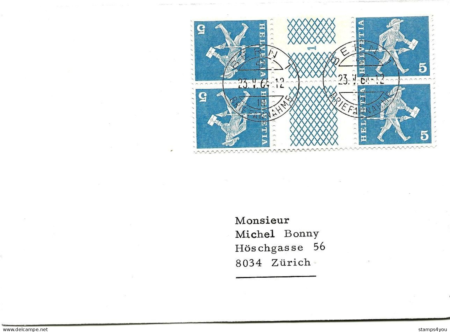 CH - 183 - Enveloppe Envoyée De Bern 1964 - Timbres Pont - Briefe U. Dokumente