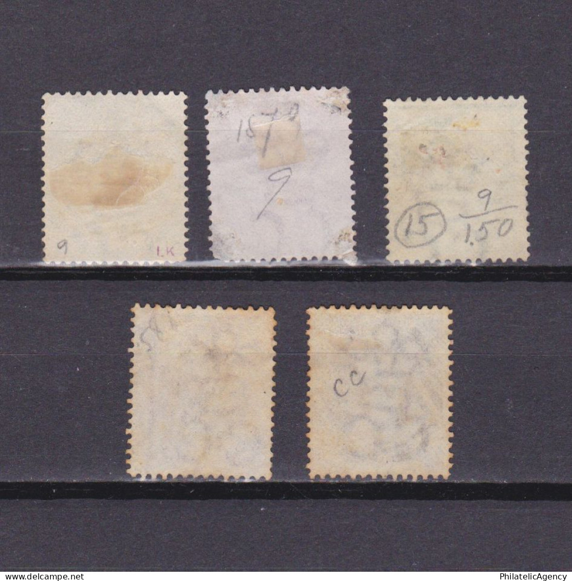 JAMAICA 1870, SG #8-12, CV £29, Wmk Crown CC, Part Set, Used - Jamaica (...-1961)