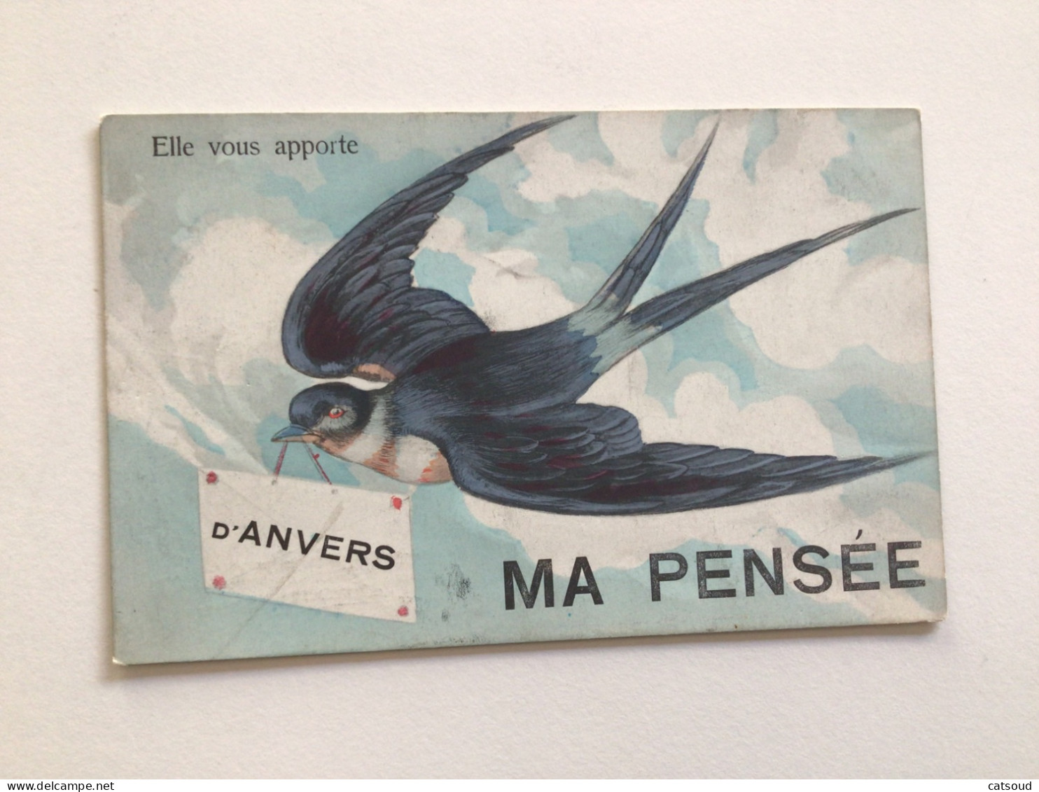 Carte Postale Ancienne Elle Vous Apporte D’Anvers Ma Pensée - Antwerpen