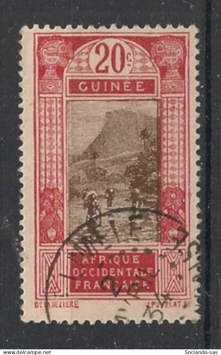 GUINEE - 1927-33 - N°YT. 108 - Gué à Kitim 20c Rouge Brique - Oblitéré / Used - Oblitérés