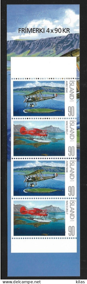 ICELAND 2009 PLANES Booklet  MNH - Markenheftchen